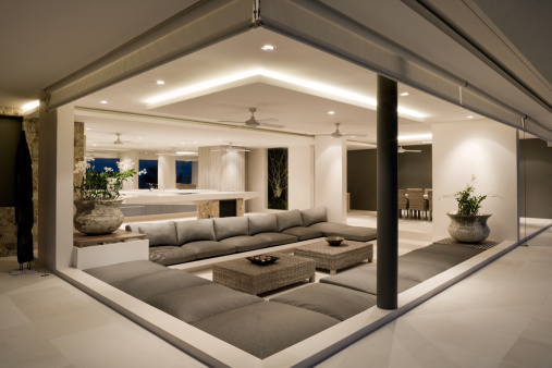 Modern Home Living Room Interior. 