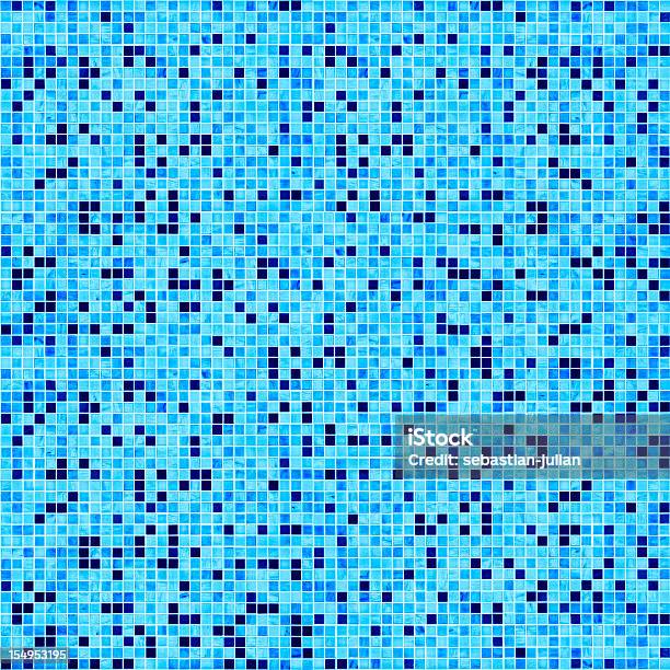 Piscina Chão Bisazza Mosaico Grande Grupo De Peças - Fotografias de stock e mais imagens de Pixelado - Pixelado, Chão de Azulejo, Quadrado - Composição