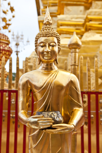 From The Historic Thai Temple Of Doi Suthep Temple In Chiang Mai, Thailand