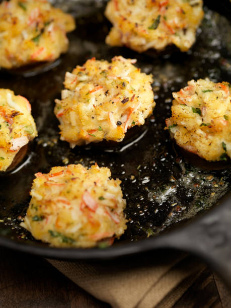 istock Crab Stuffed Mushroom Caps 154953504