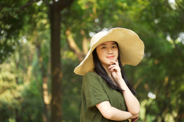 Girl in the forest
