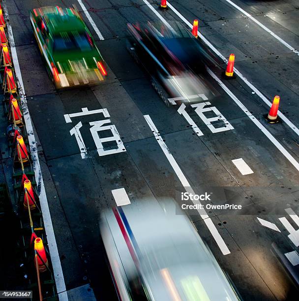 Japanese Traffic Motion Blurred Stock Photo - Download Image Now - Blurred Motion, Capital Cities, Car