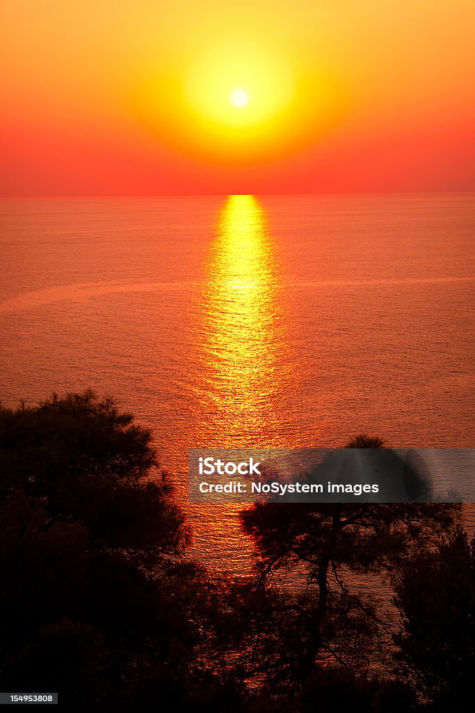 Romântico pôr-do-sol - Royalty-free Ao Ar Livre Foto de stock