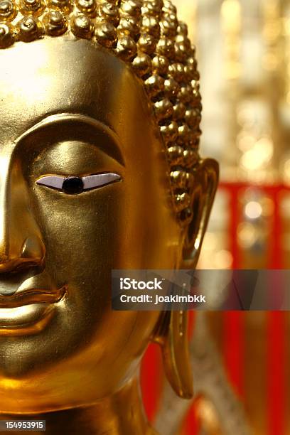 Golden Buddha Sculpture In A Temple Stock Photo - Download Image Now - Ancient, Asia, Asian Culture
