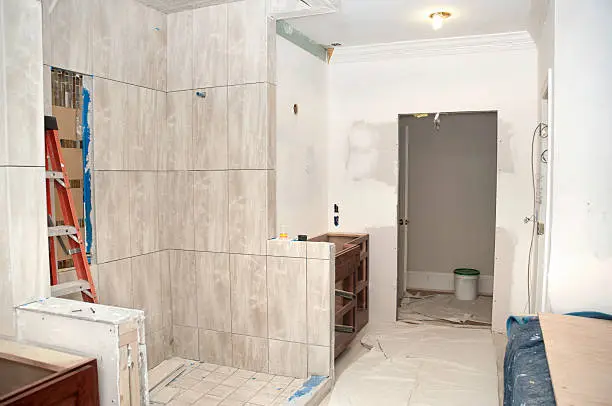 Photo of Master Bathroom Remodeling in Progress