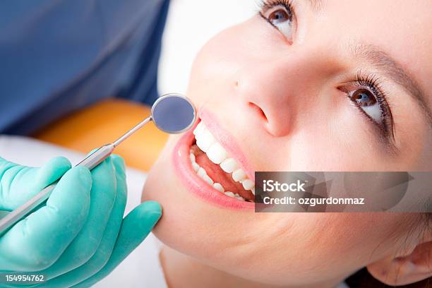 Dental De Inspección Foto de stock y más banco de imágenes de Adulto - Adulto, Adulto joven, Asistencia sanitaria y medicina