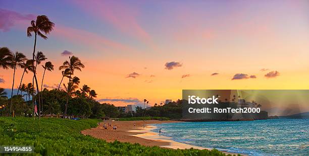 Гавайская Закате Панорама — стоковые фотографии и другие картинки Мауи - Мауи, Гавайские острова, Закат солнца