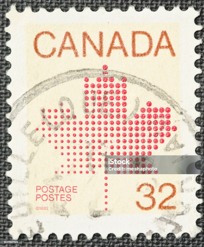 Canadá Selo Postal - Royalty-free Antiguidade Foto de stock