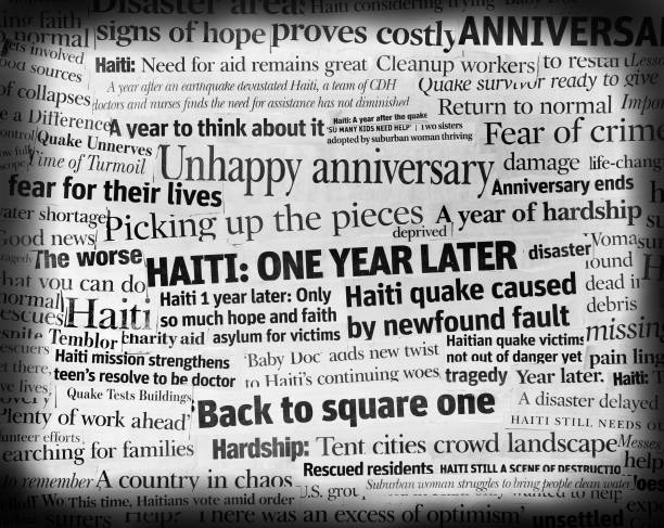 istock Haiti Earthquake Headlines Collage one year later 154954979