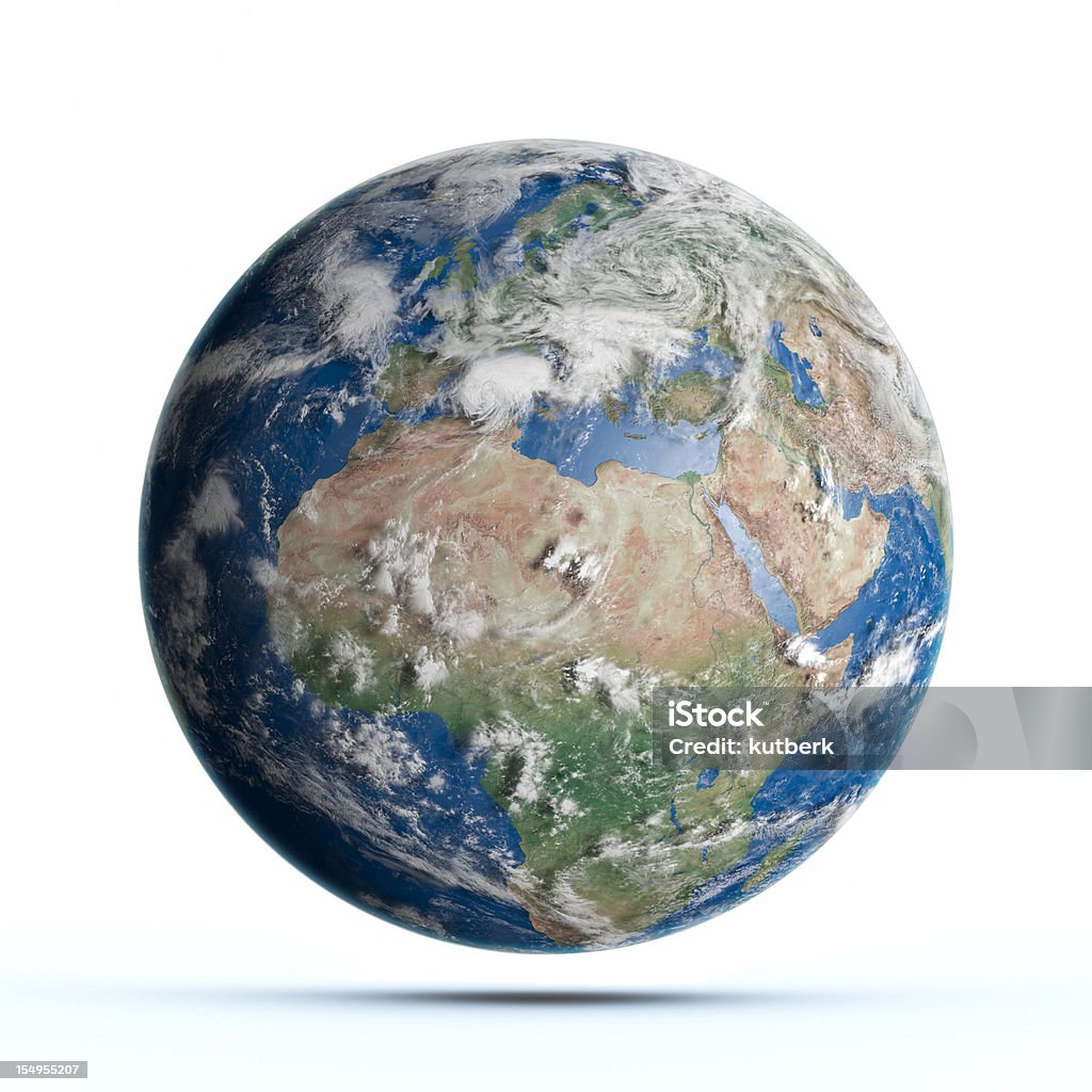 Planeta Ziemia w Afryce - Zbiór zdjęć royalty-free (Globus - Wyposażenie do nawigacji)