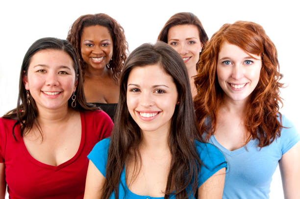 istock Group of Casual Young Women 154955363