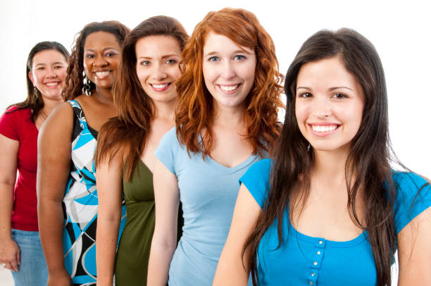 istock Multi-Ethnic Group of Casual Young Women 154955368