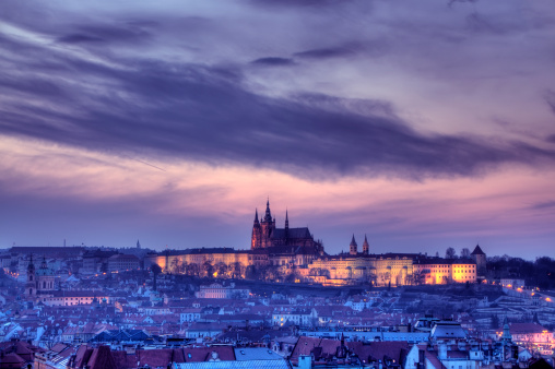 Picture of Prague taken from Old Town Bridge Tower, Czech Republic