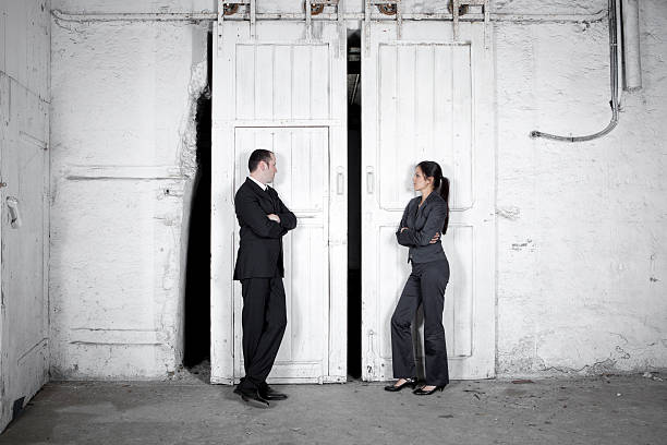 istock Rivalry - two business people 154955435