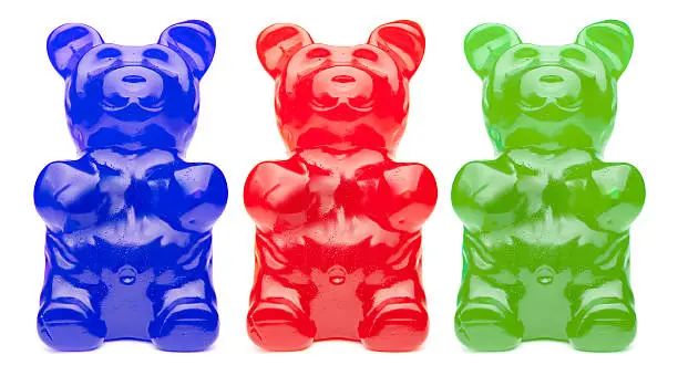 Photo of Three Colorful Gummy Bears
