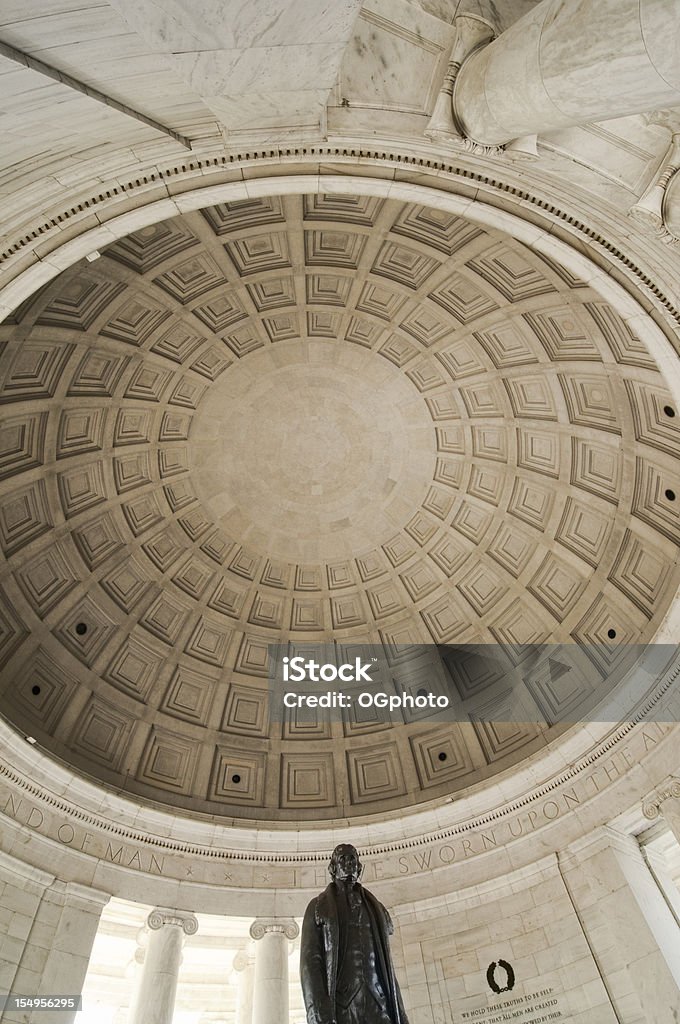 Statue von Thomas Jefferson - Lizenzfrei Architektonische Säule Stock-Foto