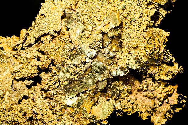 The soaring price of Gold Pure 24 ct unpolished,uncut raw gold nugget right from the ground. concept...worth it's weight in gold gold mining panning stock pictures, royalty-free photos & images