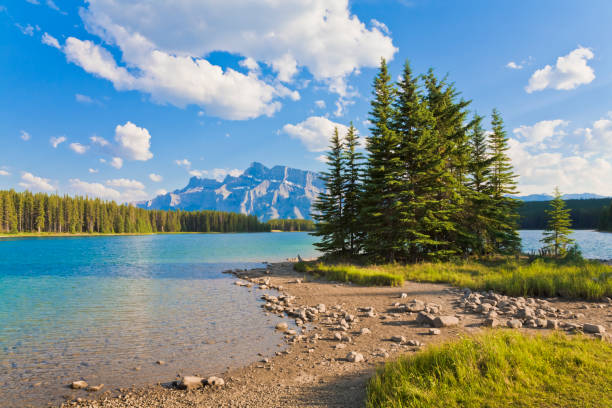 Mount Rundle from Two Jack Lake, Banff National Park
