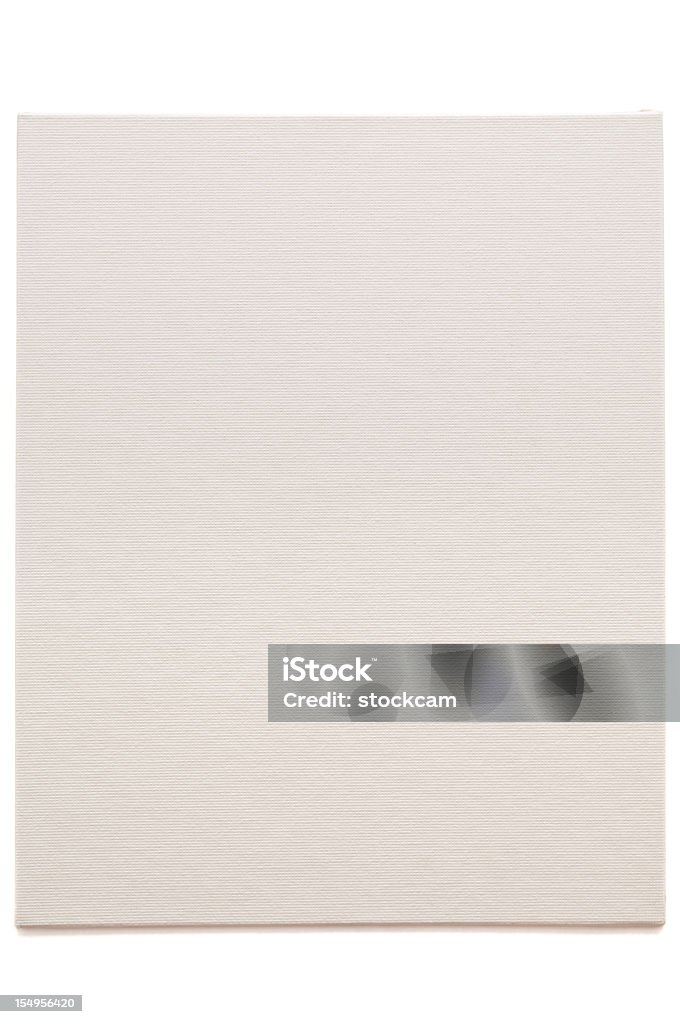 Lienzo de artista de lino blanco - Foto de stock de Blanco - Color libre de derechos