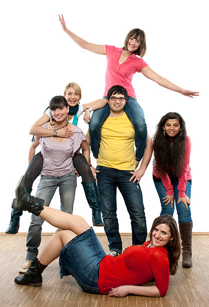 istock Group of friends having fun 154956493
