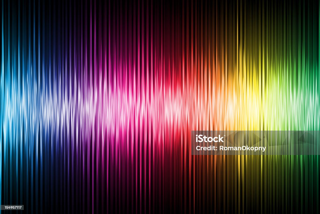 Spettro onda. - Foto stock royalty-free di Arcobaleno