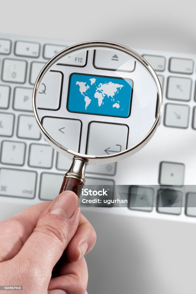 Tasto di Computer - Foto stock royalty-free di Criminalità informatica