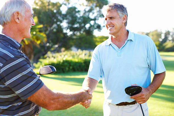 istock Handshake after a game of golf 154957192