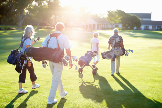 istock Couples returning after a game of golf 154957195