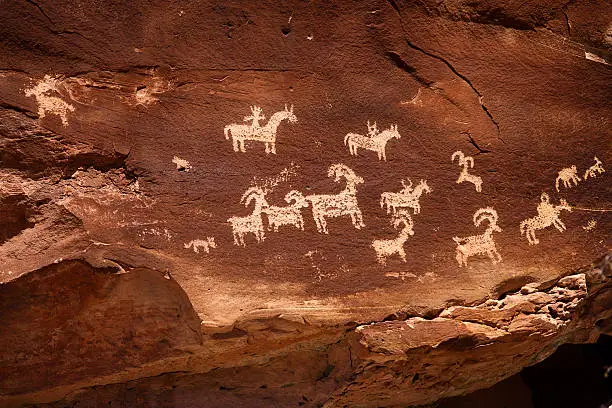 Photo of Indian Cave Painting Petroglyph
