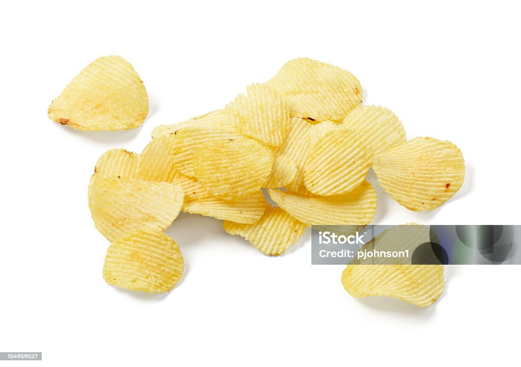 Geriffelte chips - Lizenzfrei Kartoffelchips Stock-Foto