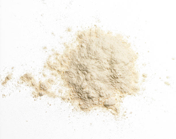 tas de farine - whole wheat flour photos et images de collection