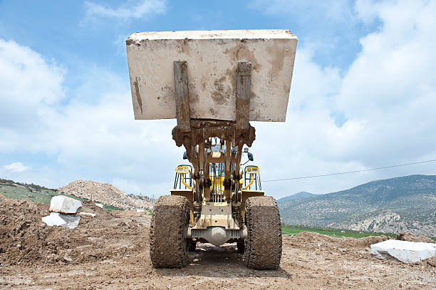 Earth Mover in Marble Quarry