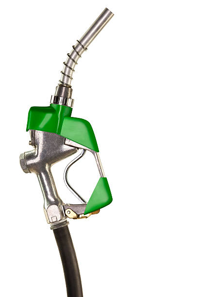 istock Gasoline Pump Nozzle on Pure White Background 154959575