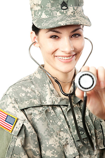 istock Female American Soldier 154959744