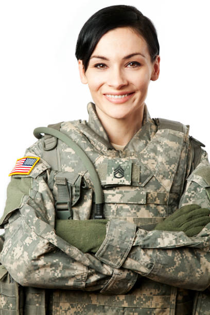 istock Female American Soldier 154959751