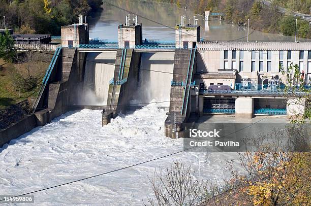 Wasserkraftwerk Im Isonzo Ab River Slowenien Stockfoto und mehr Bilder von Architektur - Architektur, Baum, Elektrizität