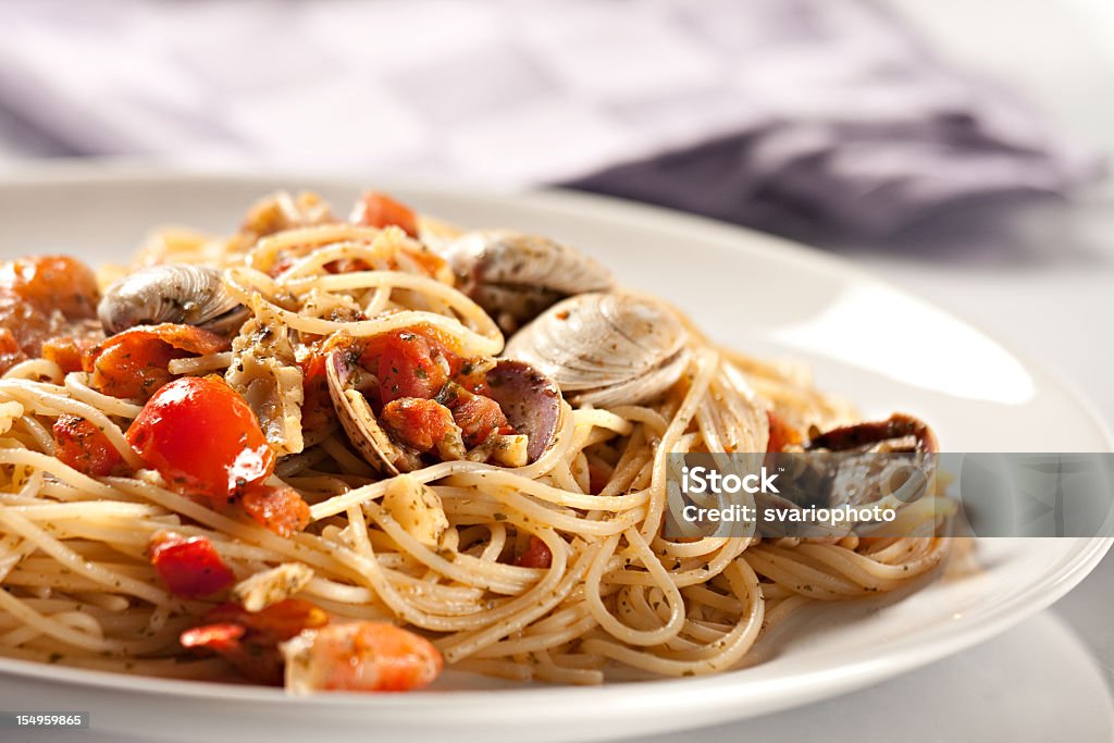 Owoce morza spaghetti - Zbiór zdjęć royalty-free (Spaghetti)
