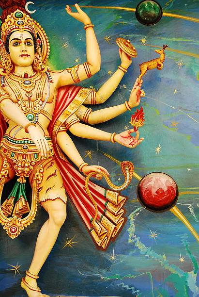 lord siva, ruler of the universe - shiva hindu god statue dancing foto e immagini stock
