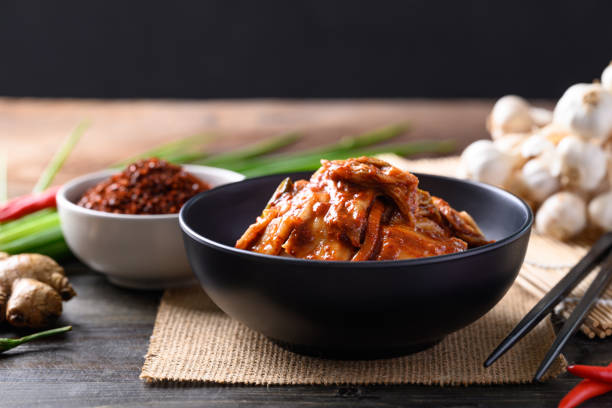 istock Kimchi cabbage, Korean homemade side dish food 1549606193