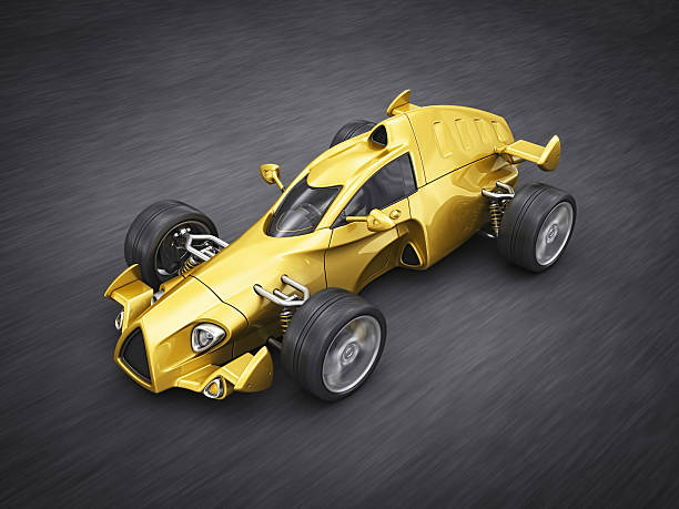istock gold race car 154960624