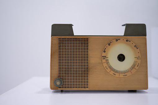 Antique Radio Isolated Include Chipping Path