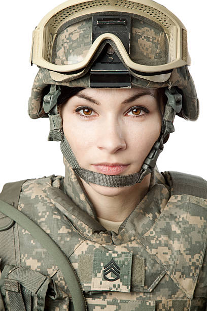 istock Female American Soldier 154960842
