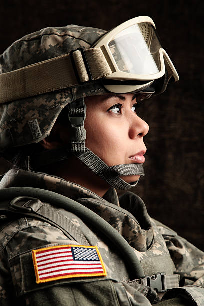 istock Female American Soldier 154960895