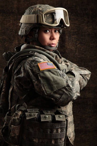 istock Female American Soldier 154960940