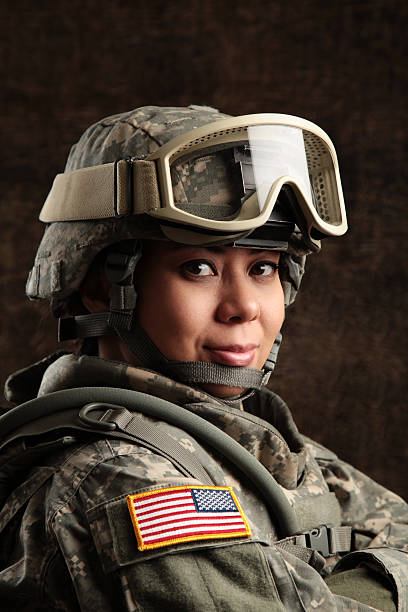 istock Female American Soldier 154960950