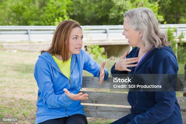 Mãe E Filha Em Uma Divergência - Fotografias de stock e mais imagens de Discutir - Discutir, Mãe, Mulheres