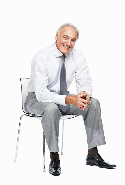 istock Business man relaxing on chair 154961259