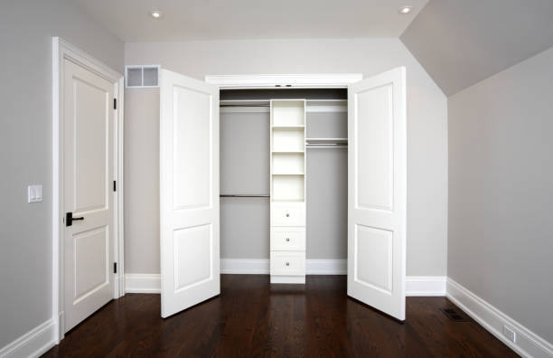 Detail of New Luxury Home bedroom.