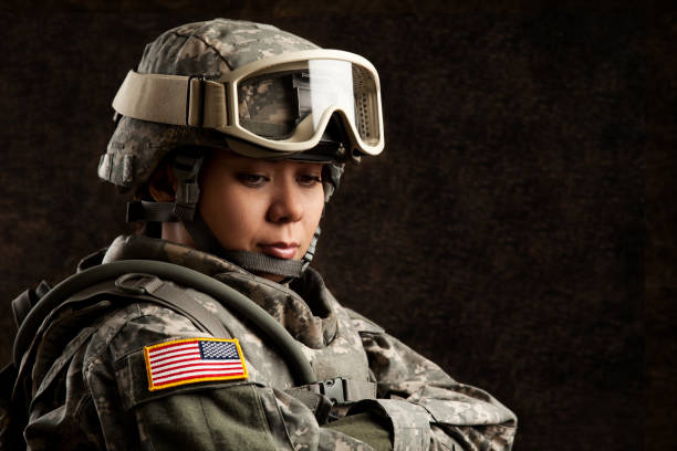 istock Female American Soldier 154961531