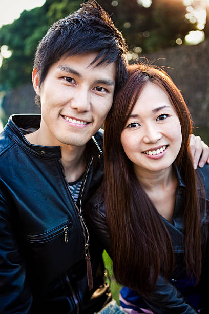 istock Happy Japanese Couple 154961866